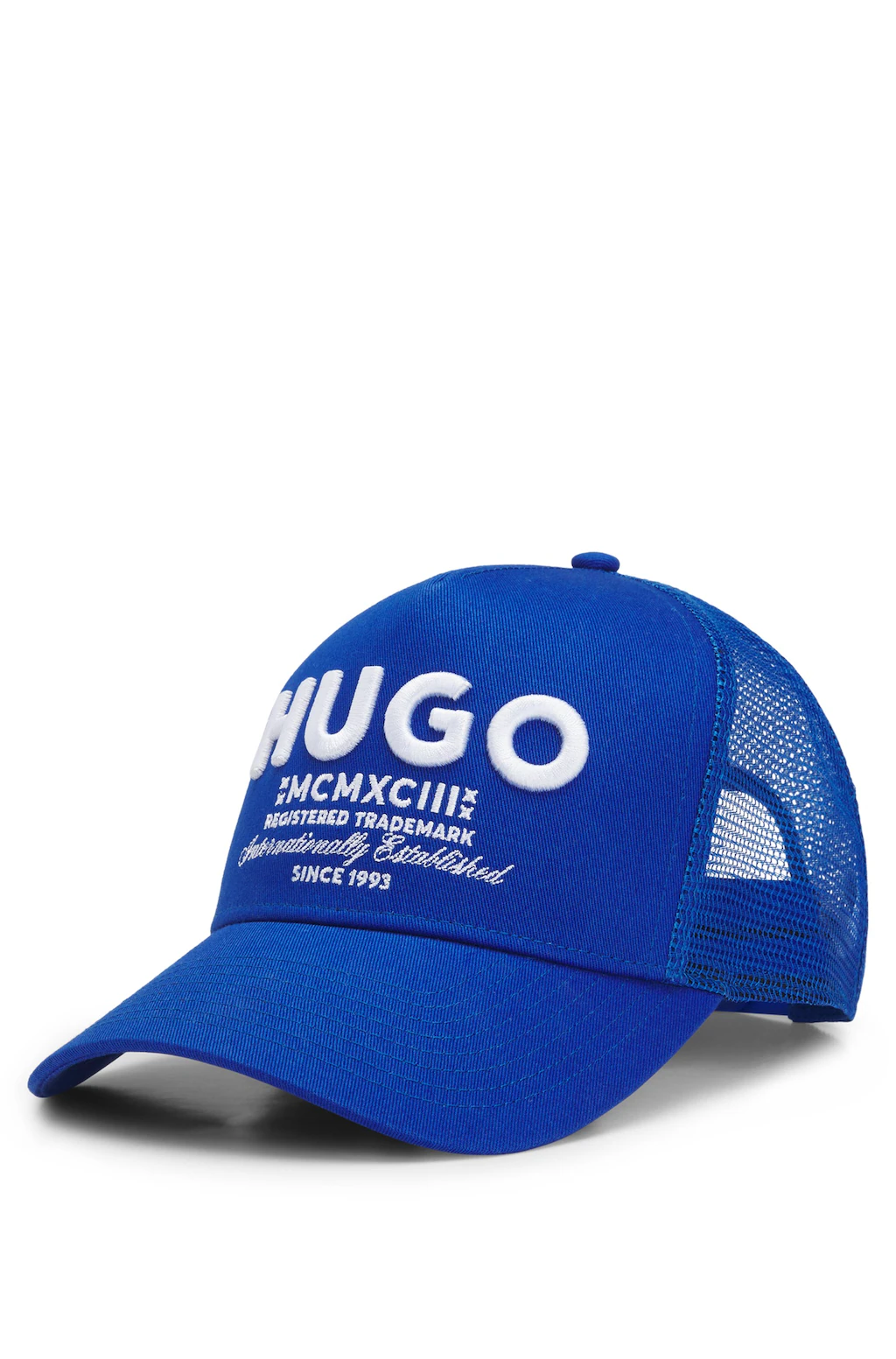 HUGO Blue Baseball Cap "Merk", mit Mesh-Einsatz günstig online kaufen