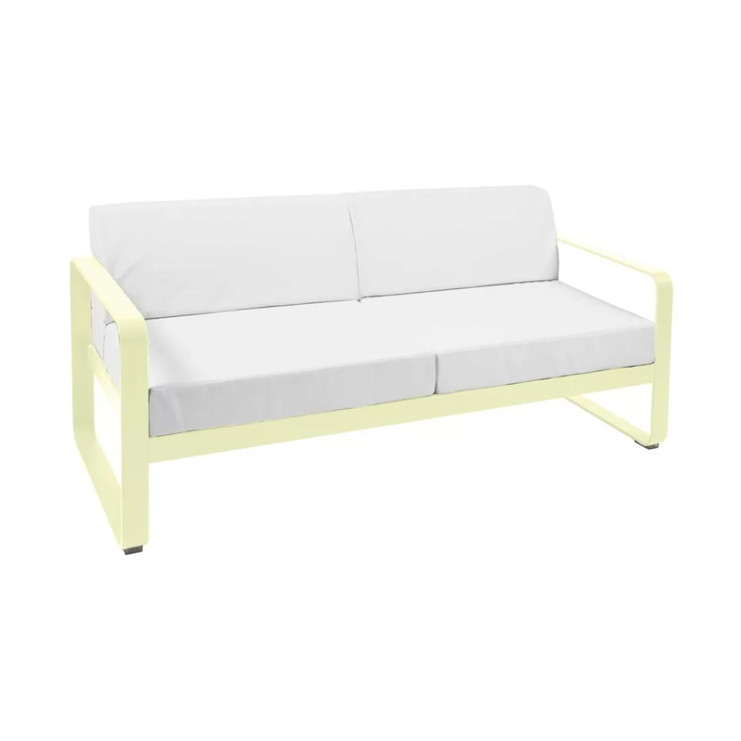 Bellevie Lounge-Sofa 2-Sitzer A6 Zitronensorbet 81 Grauweiß günstig online kaufen