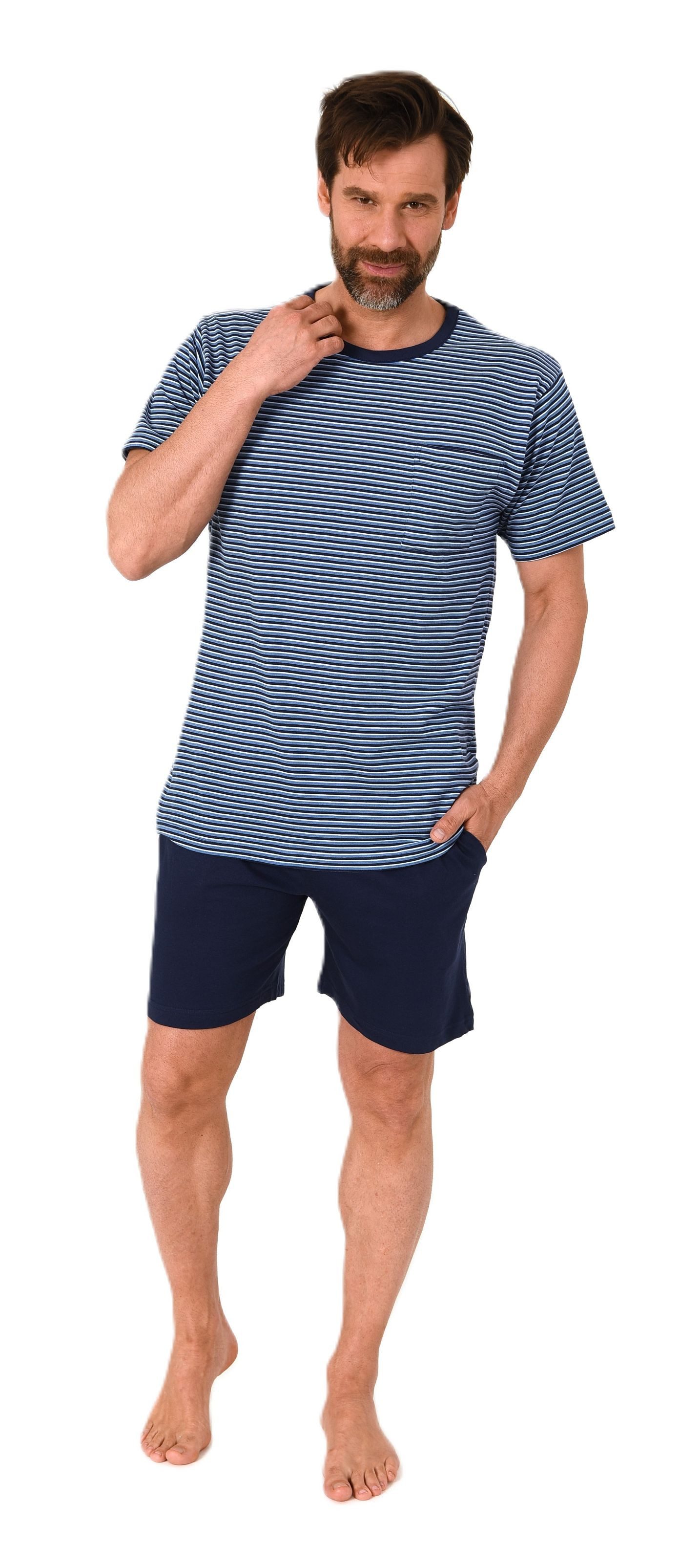 Normann Pyjama Normann Herren kurzarm Schlafanzug günstig online kaufen