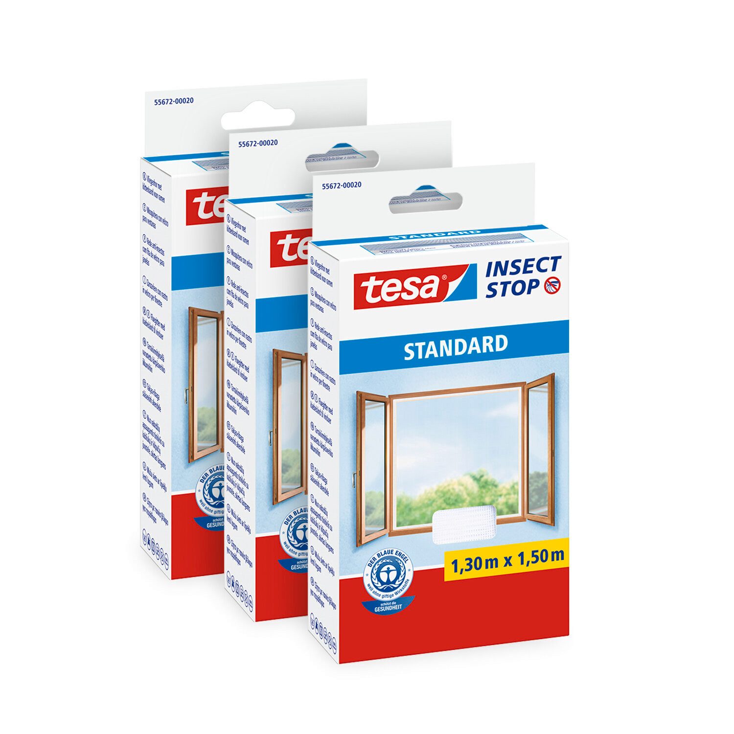 tesa Insektenschutz-Fensterrahmen Insect Stop Standard Fliegengitter günstig online kaufen