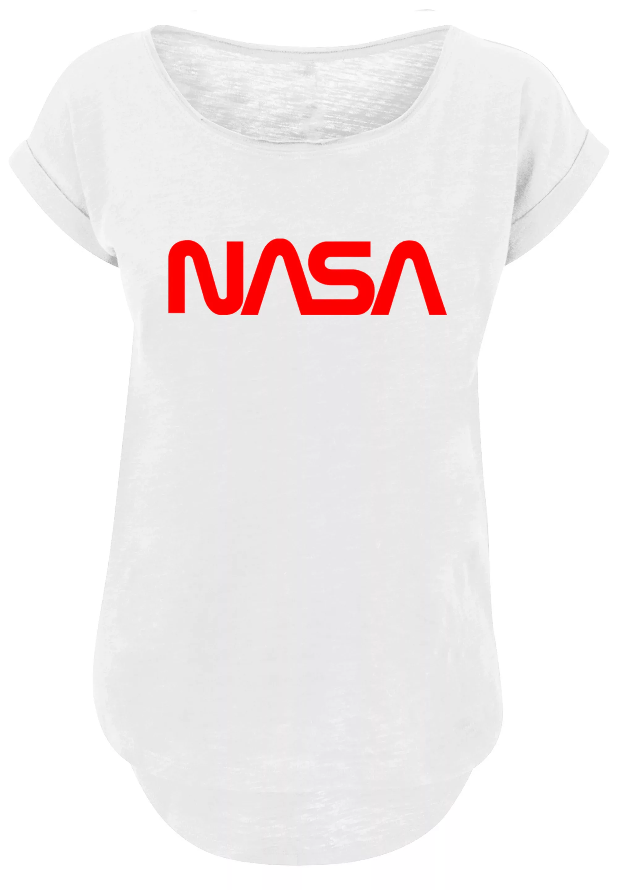 F4NT4STIC T-Shirt "Long Cut T-Shirt NASA Modern Logo White", Damen,Premium günstig online kaufen