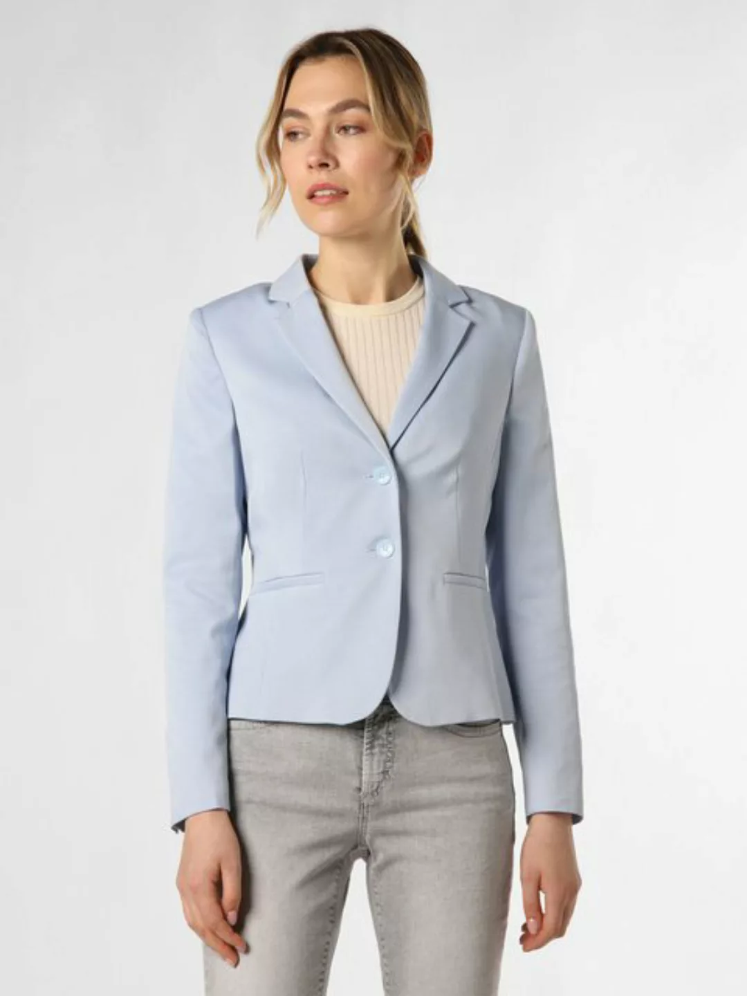 Blazer mit feiner Struktur, hellblau, Frühjahrs-Kollektion günstig online kaufen