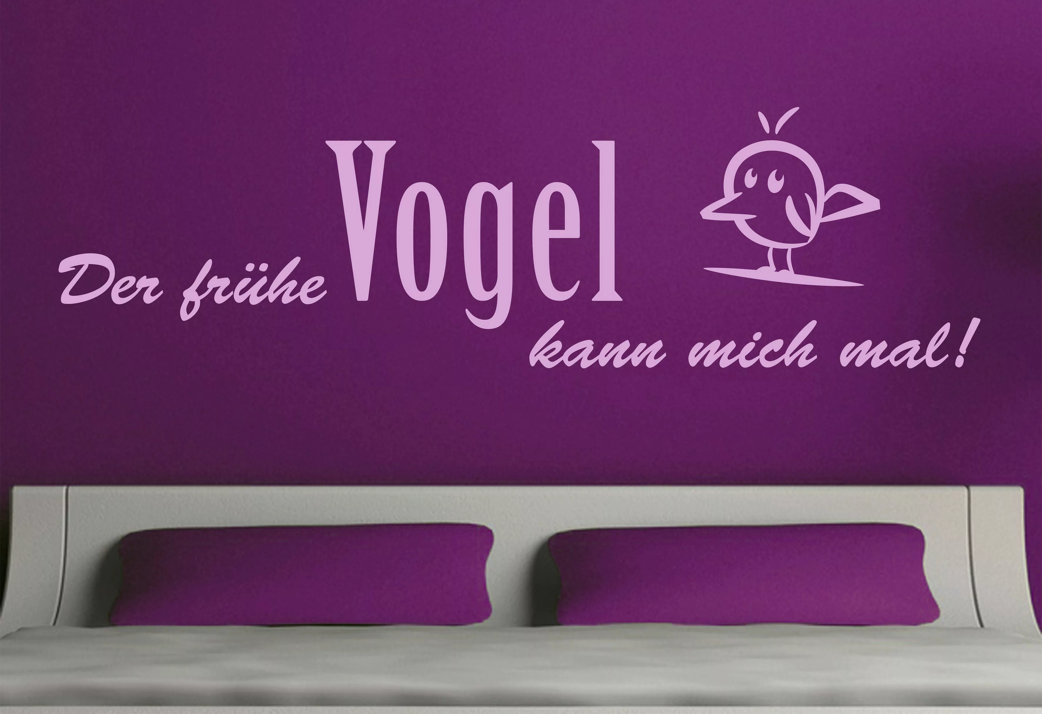 Wall-Art Wandspruch »Spruch Der frühe Vogel kann mich« günstig online kaufen