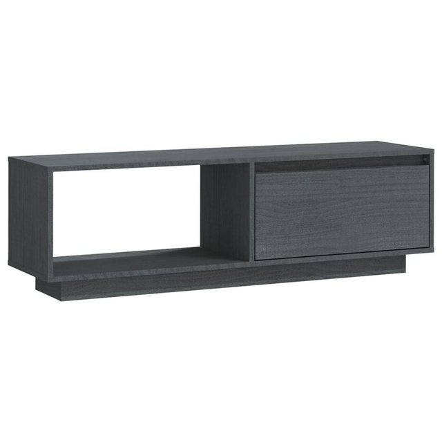 vidaXL TV-Schrank TV-Schrank Grau 110x30x33,5 cm Massivholz Kiefer Lowboard günstig online kaufen