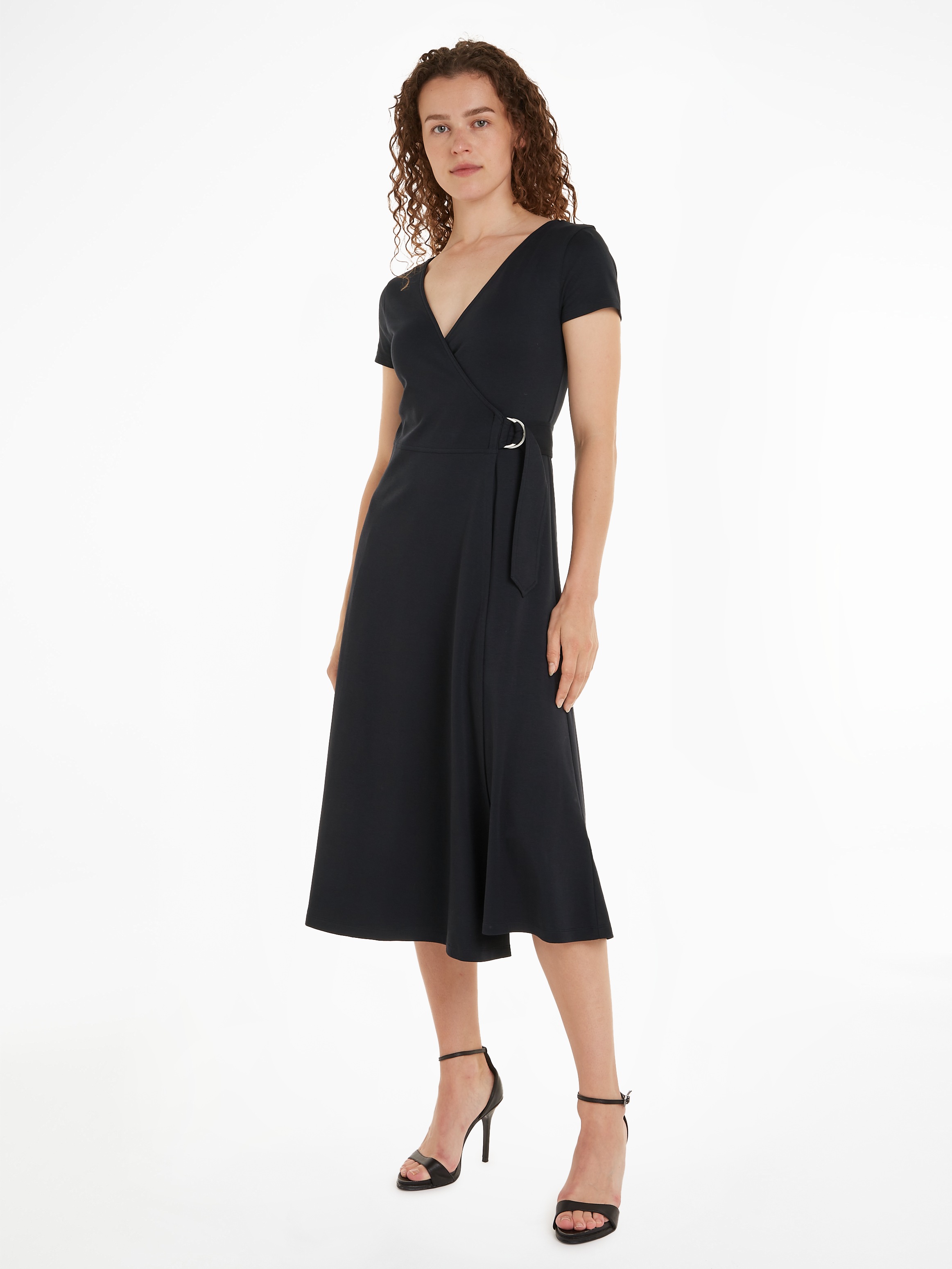 Tommy Hilfiger Wickelkleid "UTILITY WRAP MIDI DRS SS", mit verstellbarem Gü günstig online kaufen