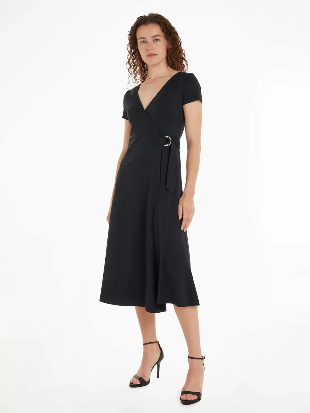 Tommy Hilfiger Wickelkleid UTILITY WRAP MIDI DRS SS mit verstellbarem Gürte günstig online kaufen