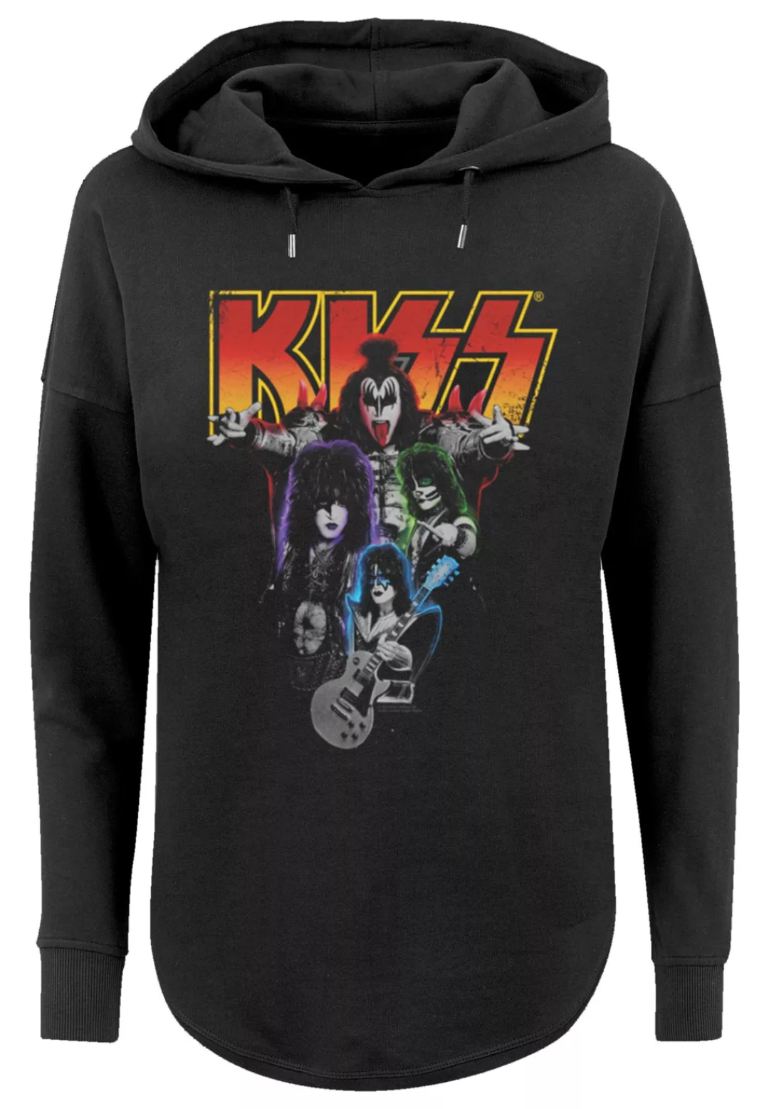 F4NT4STIC Sweatshirt "Kiss Rock Music Band Neon Band", Premium Qualität, Ba günstig online kaufen