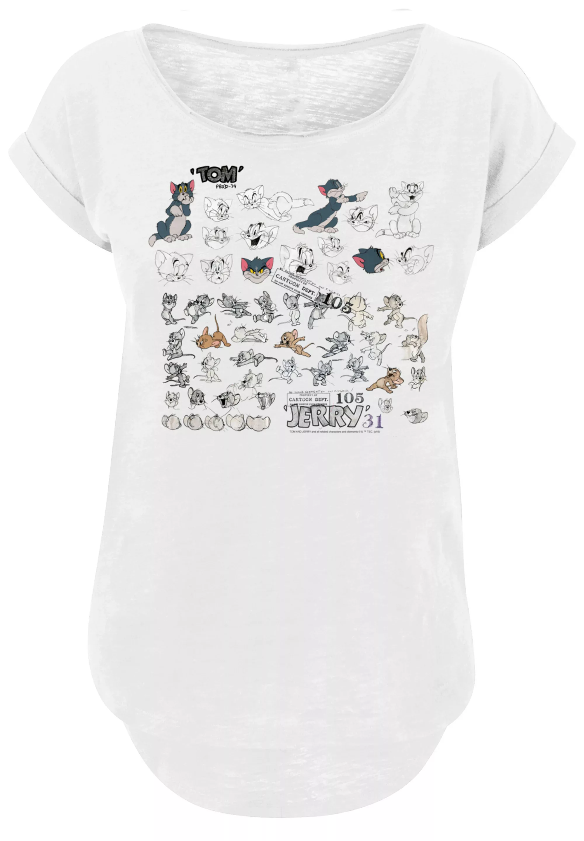 F4NT4STIC T-Shirt "Tom and Jerry TV Serie Cartoon Dept", Damen,Premium Merc günstig online kaufen