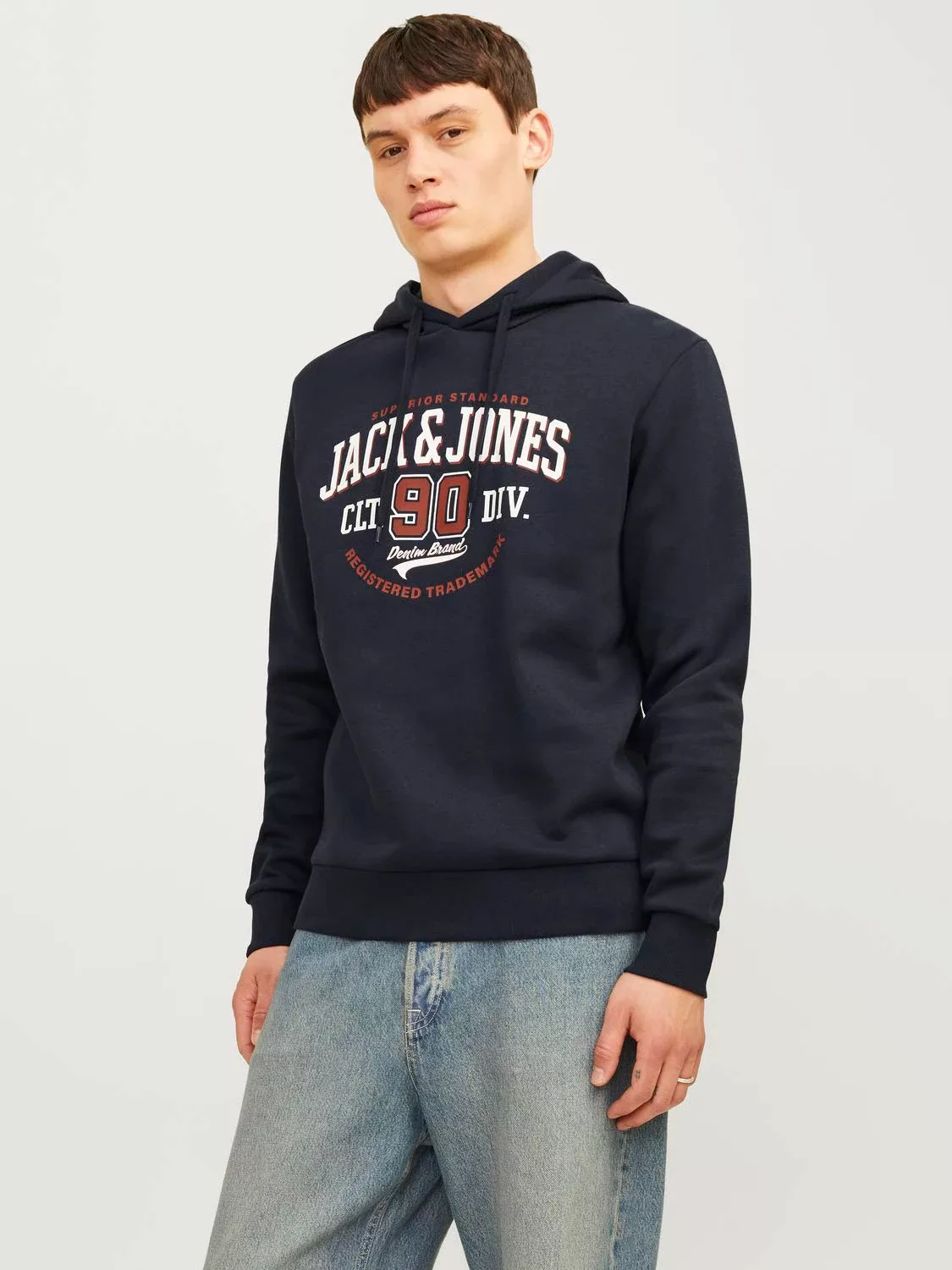 Jack & Jones Kapuzensweatshirt "JJELOGO SWEAT HOOD 2 COL 24/25 NOOS", mit L günstig online kaufen