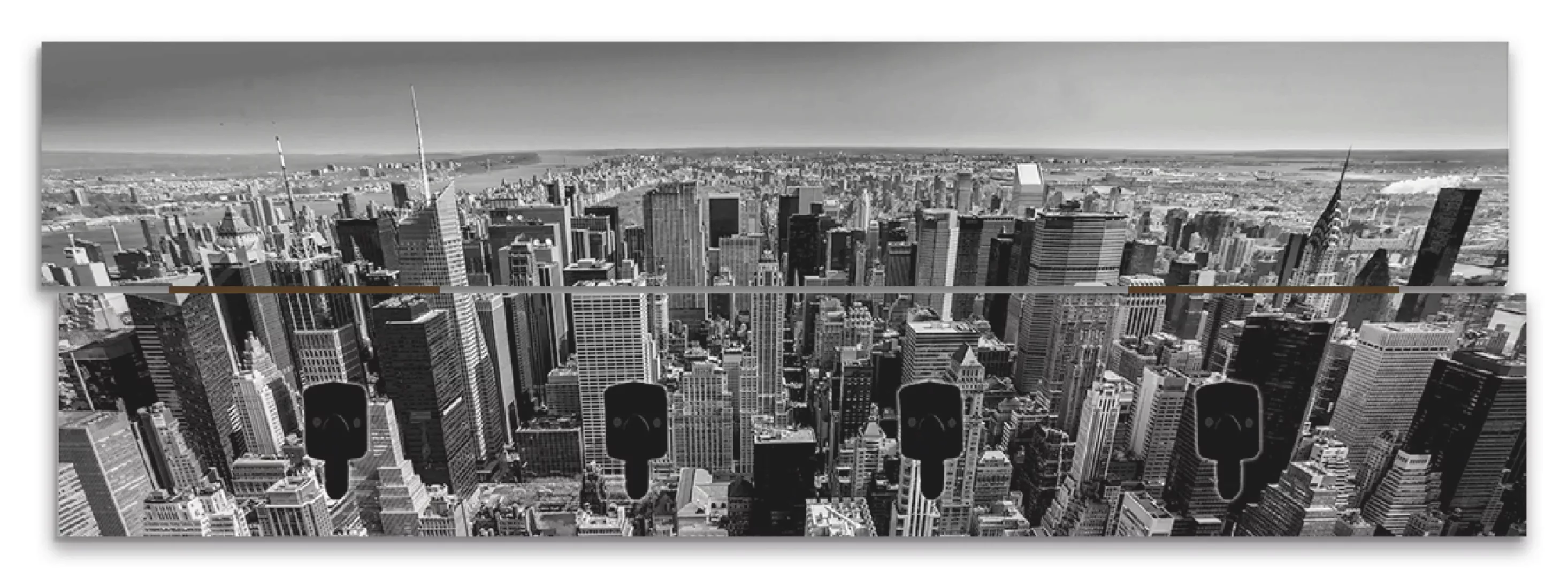 Artland Garderobenleiste "Luftbild von Manhattan New York City USA", teilmo günstig online kaufen