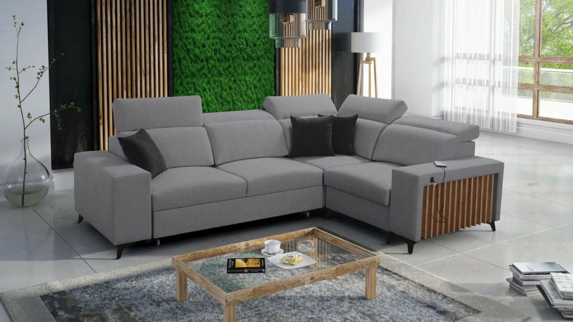 Best for Home Ecksofa BENNY II mit Schlaffunktion und Bettzeug-Behälter, mi günstig online kaufen