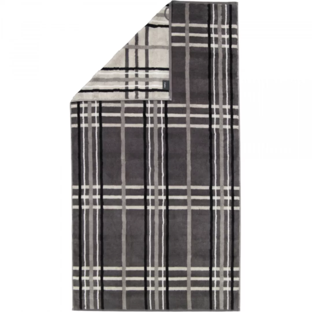 Cawö Handtücher Noblesse Check 1089 - Farbe: anthrazit - 77 - Duschtuch 80x günstig online kaufen