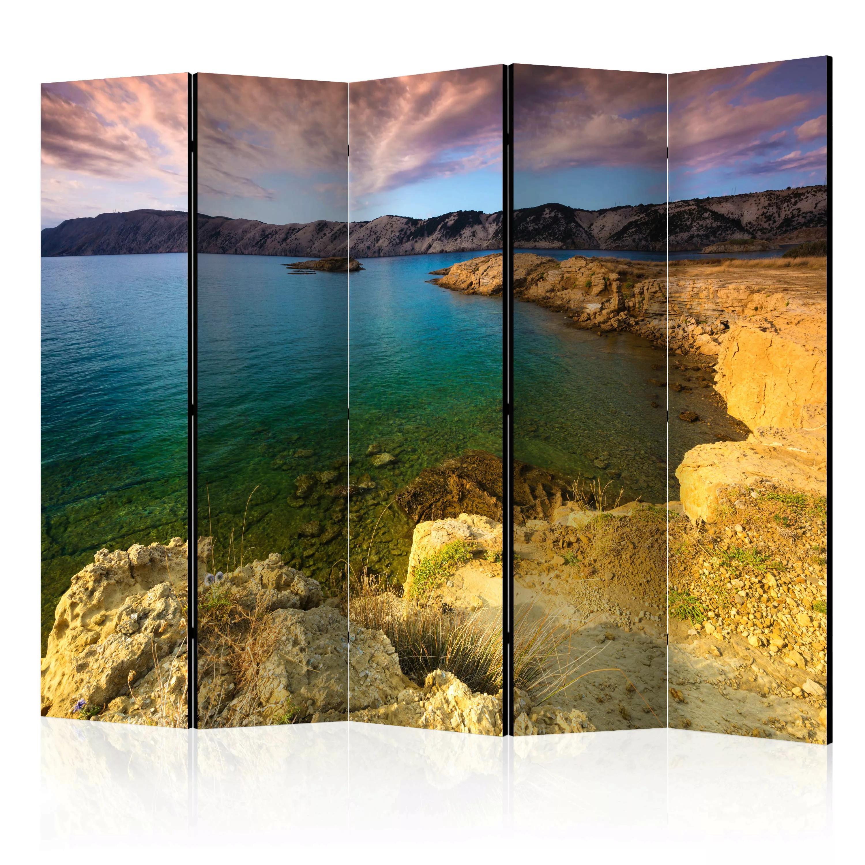 5-teiliges Paravent - Lopar - Island Of Rab (croatia) Ii [room Dividers] günstig online kaufen