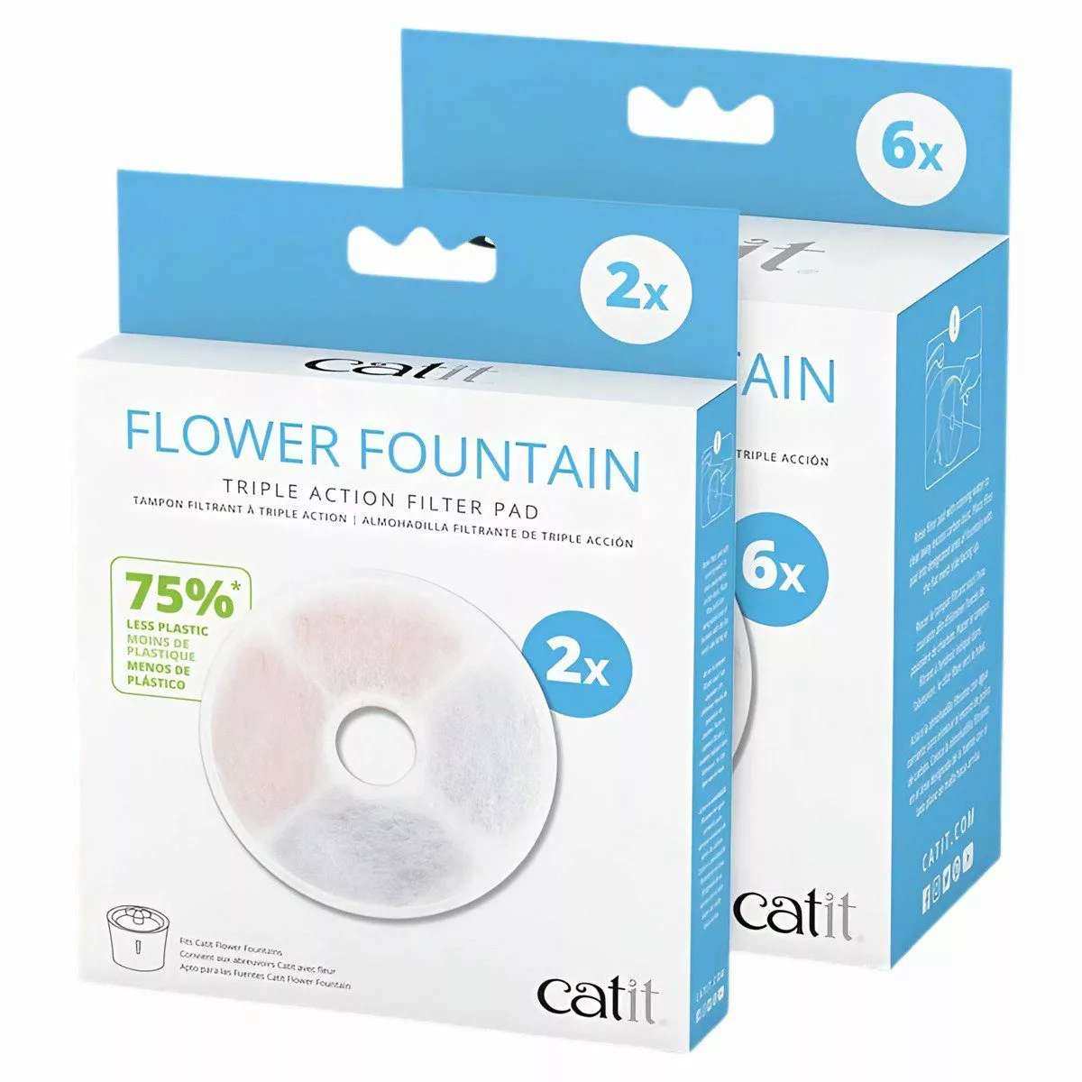 Catit Trinkbrunnen Triple Action Filter rahmenlos, günstig online kaufen