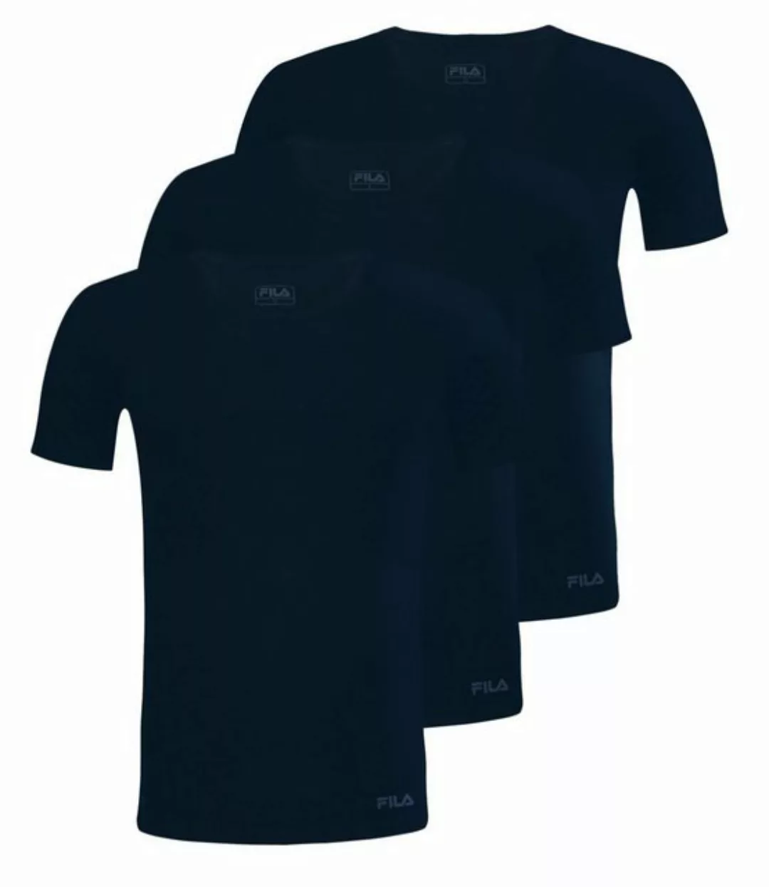 Fila T-Shirt 3er Pack Round-Neck aus weichem Baumwolljersey günstig online kaufen