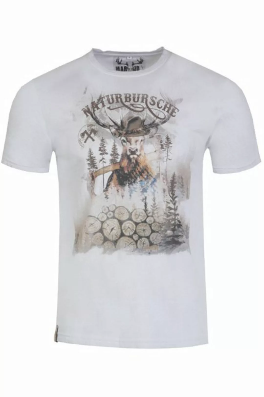 MarJo Trachtenshirt Trachtenshirt Herren - GUIDO - hellgrau, sand antik günstig online kaufen