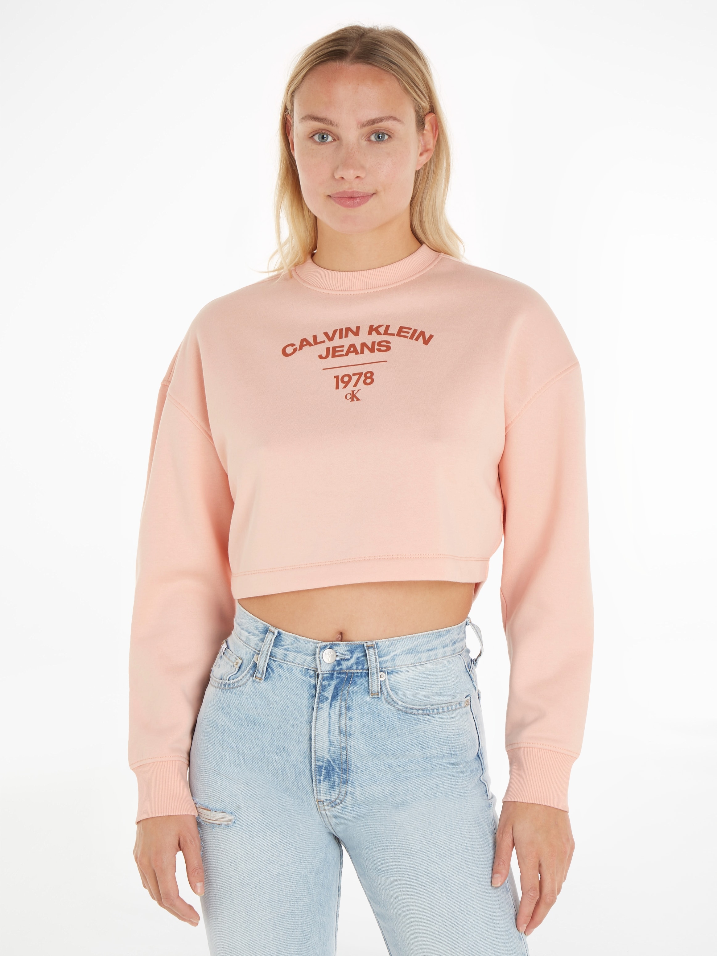 Calvin Klein Jeans Sweatshirt VARSITY LOGO CREWNECK günstig online kaufen