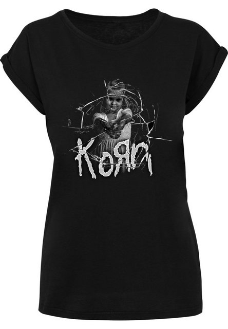 Merchcode T-Shirt Merchcode Damen Ladies Korn Cracked Glass T-Shirt (1-tlg) günstig online kaufen