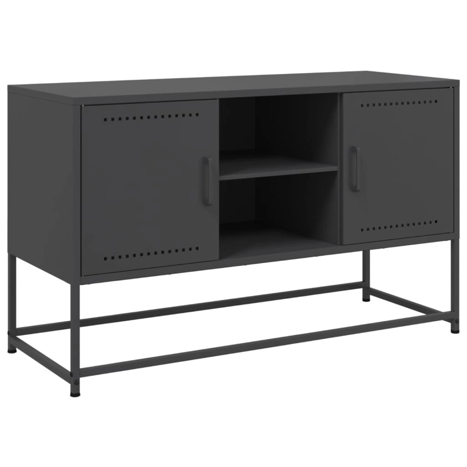 vidaXL TV-Schrank TV-Schrank Schwarz 100,5x39x60,5 cm Stahl (1-St) günstig online kaufen