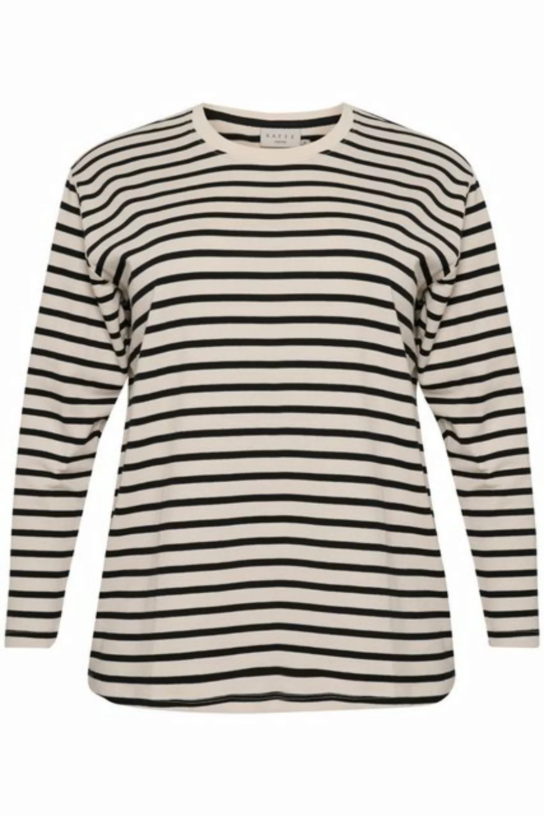 KAFFE Curve Langarmbluse Langarm-Shirt KCwinni Große Größen günstig online kaufen