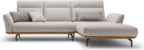 Creation BY ROLF BENZ Ecksofa »CR.460«, Sockel in Nussbaum, Winkelfüße in U günstig online kaufen