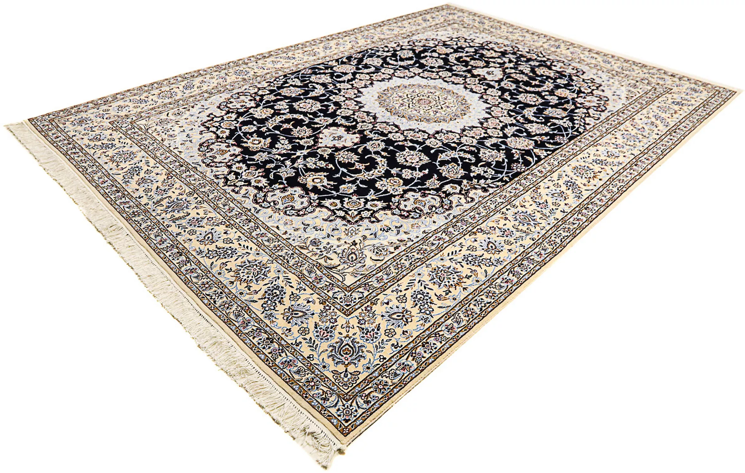 morgenland Orientteppich »Perser - Nain - Royal - 356 x 248 cm - dunkelblau günstig online kaufen