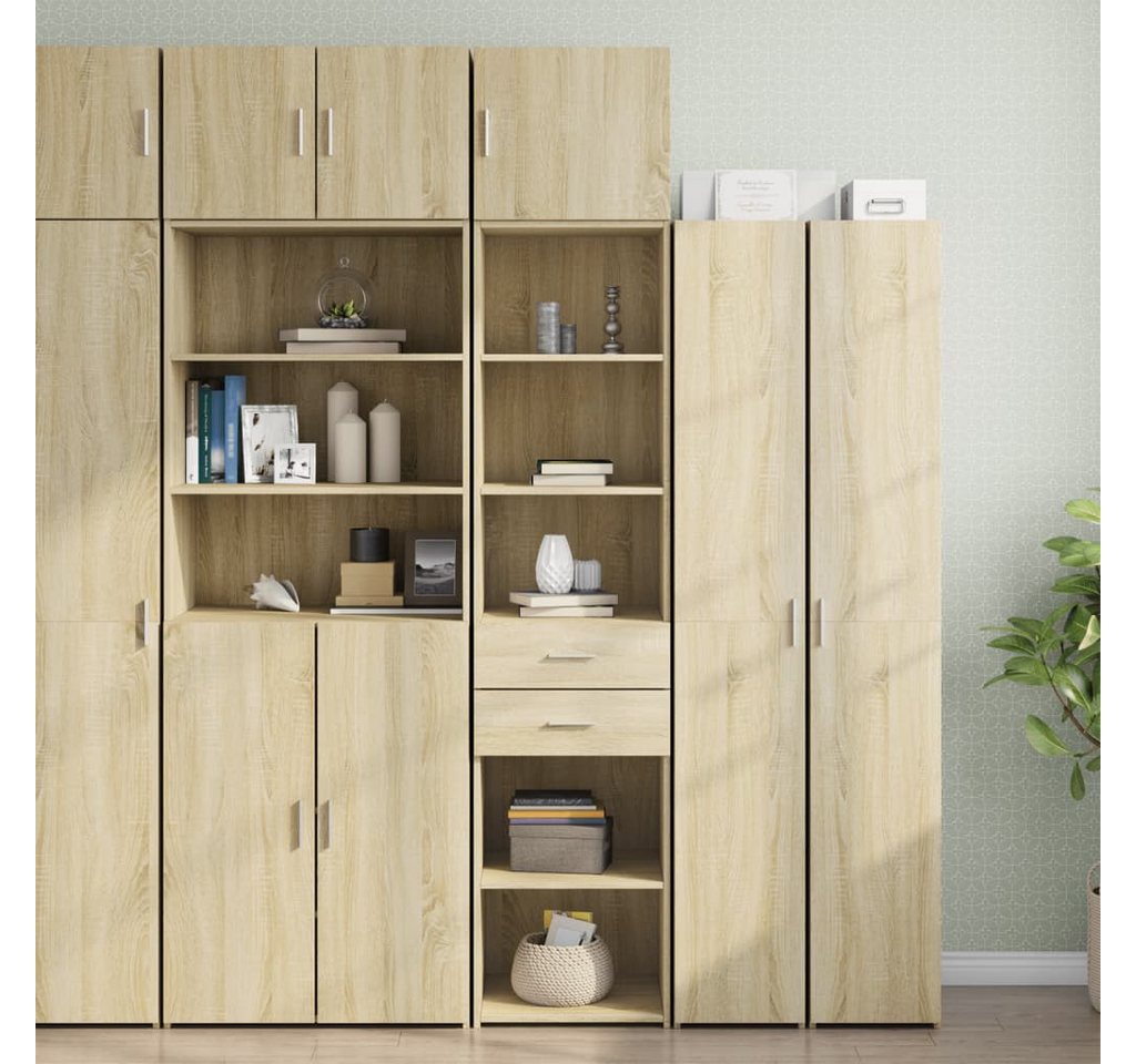 vidaXL Schrankmodule Hochschrank Schmal Sonoma-Eiche 45x42,5x225 cm Holzwer günstig online kaufen