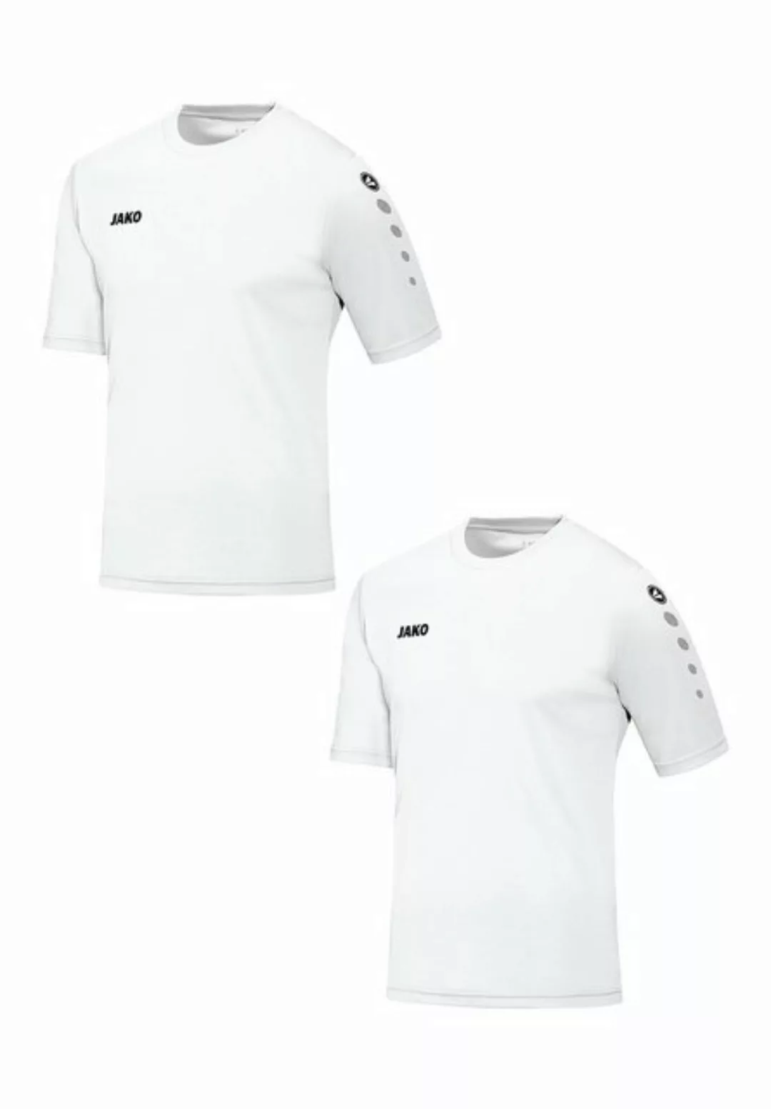 Jako T-Shirt Trikot 2er-Set Kurzarm Rundhals Moderne Uni-Optik 7426 in Weiß günstig online kaufen