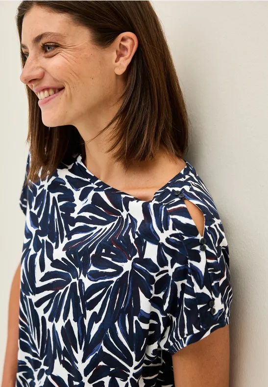 CECIL T-Shirt mit Knopfdetail an den günstig online kaufen