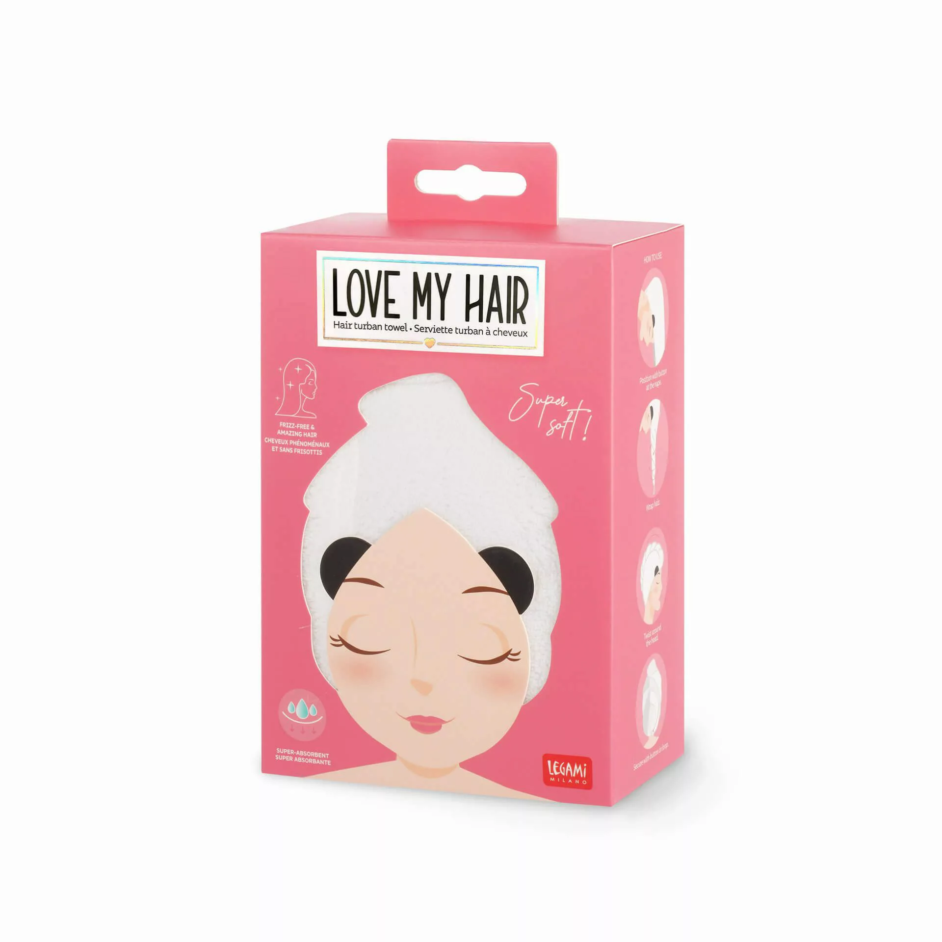 Legami Turban-Handtuch Turban-Handtuch für die Haare günstig online kaufen