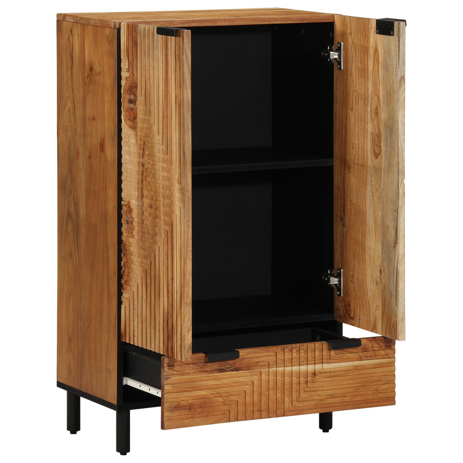 vidaXL Media-Regal Highboard 60x33x100 cm Massivholz, günstig online kaufen