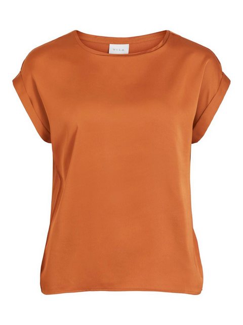 Vila Kurzarmshirt VIELLETTE S/S SATIN TOP - NOOS Satin Optik günstig online kaufen