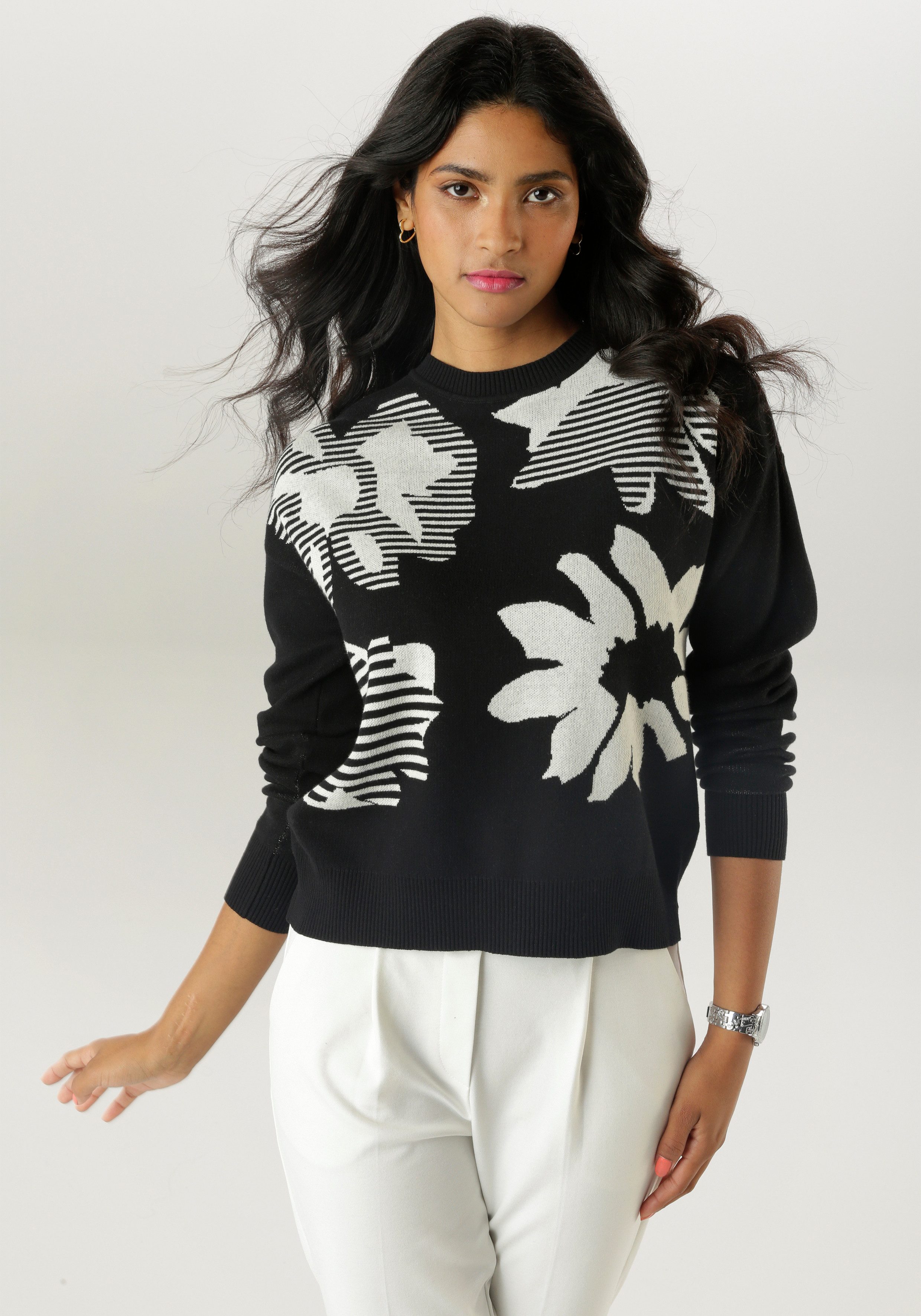 Aniston SELECTED Strickpullover mit trendiger und günstig online kaufen