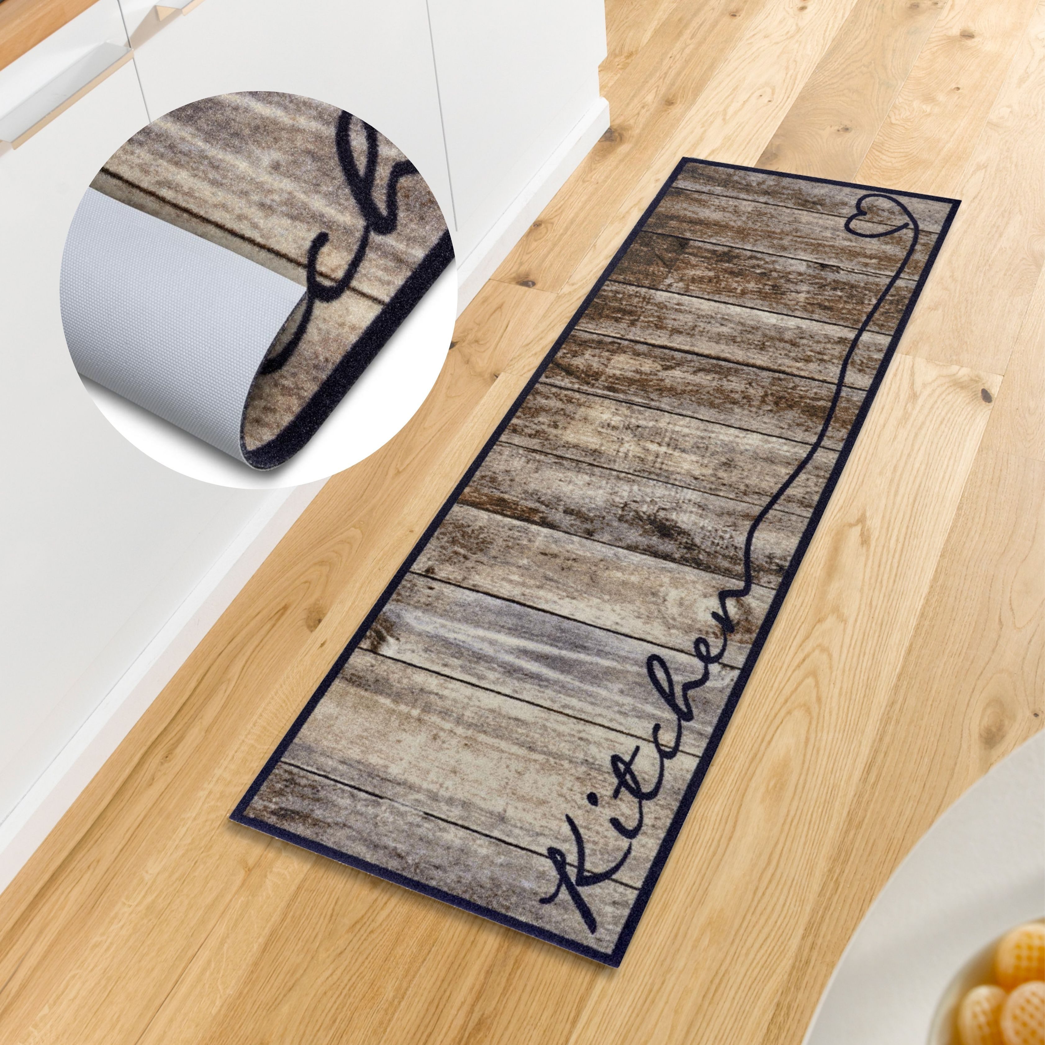HANSE Home Küchenläufer »Kitchen Herz«, rechteckig, 5 mm Höhe, Läufer, Ruts günstig online kaufen