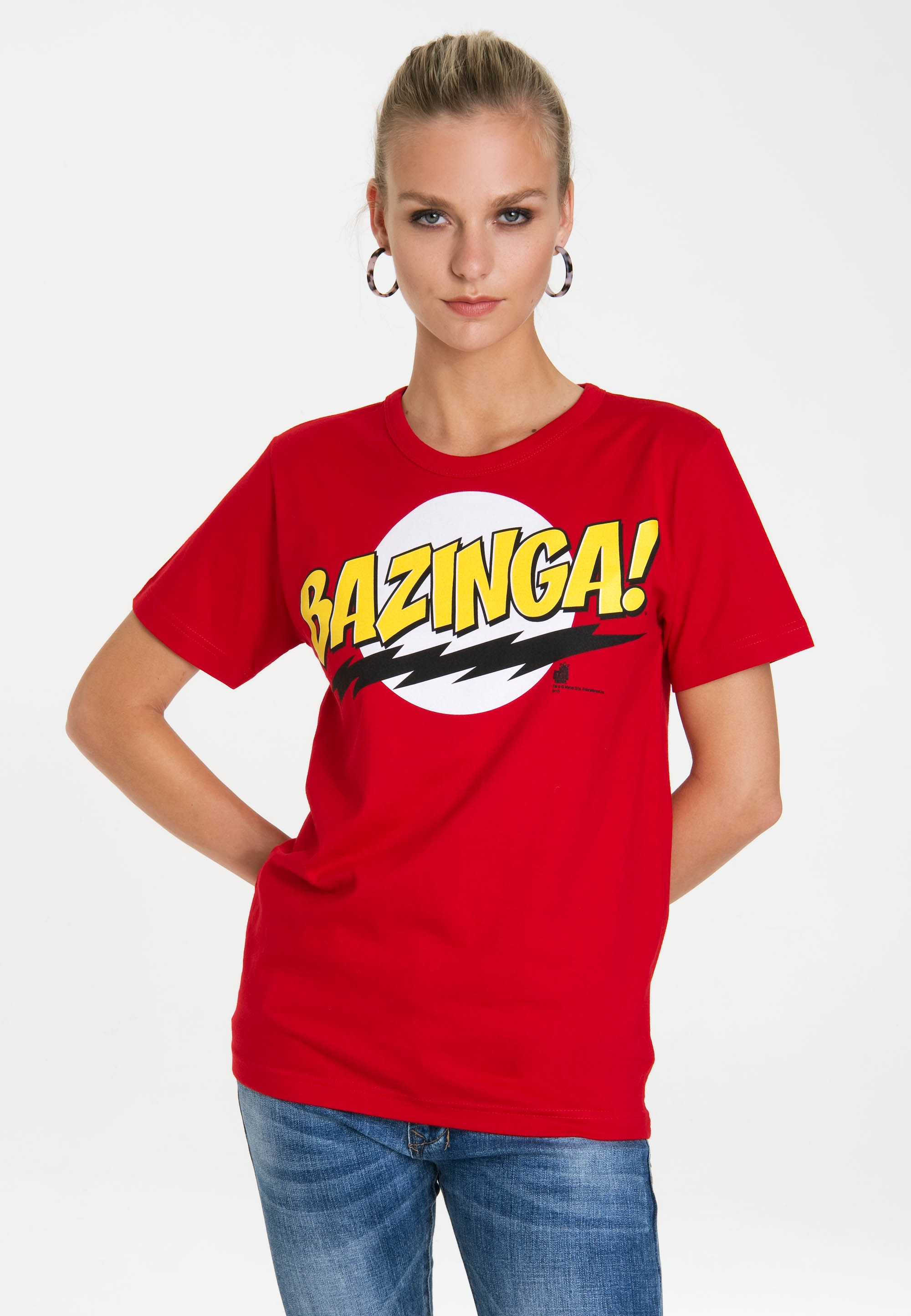 LOGOSHIRT T-Shirt "Bazinga", mit lizenziertem Frontprint günstig online kaufen