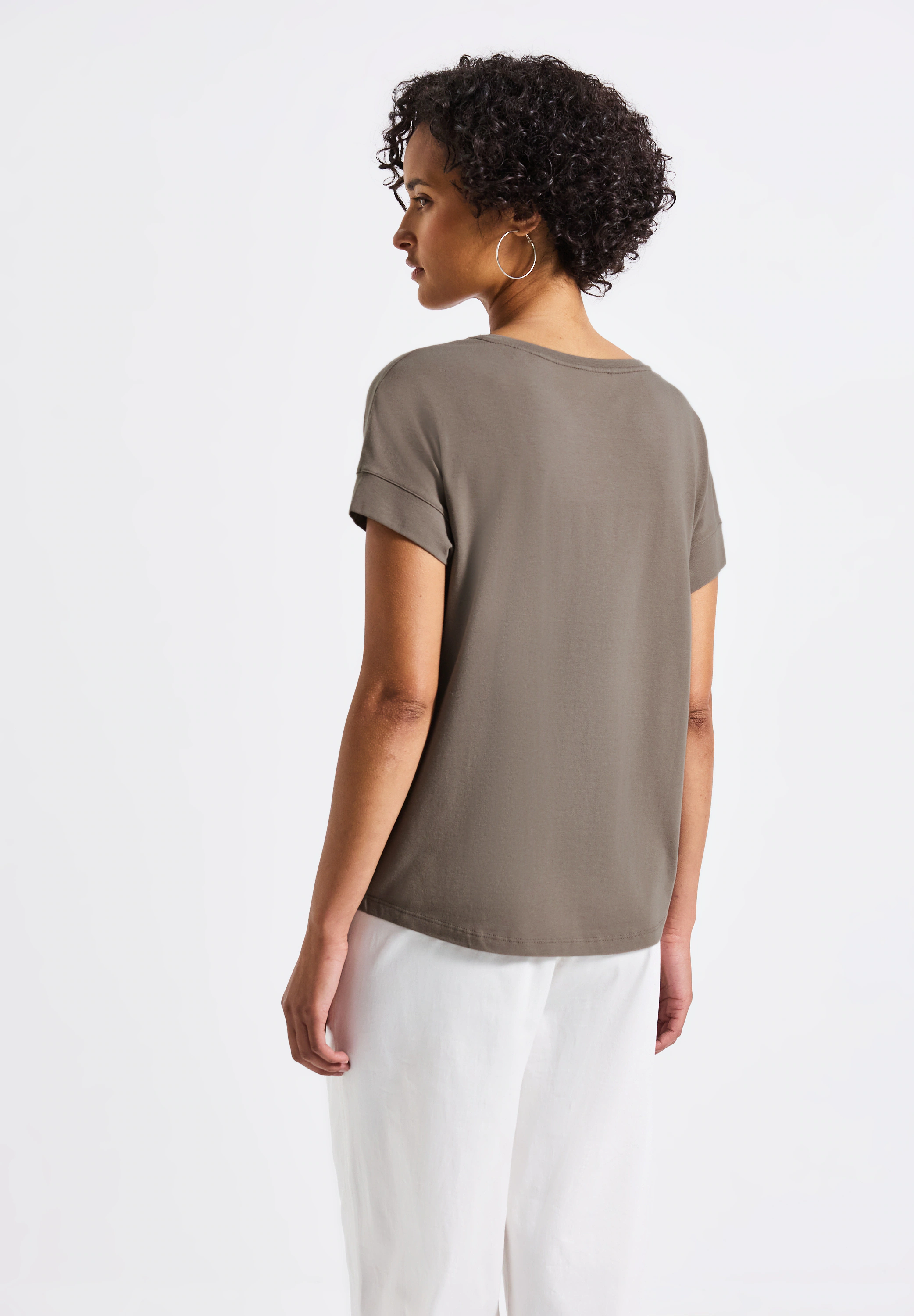 STREET ONE T-Shirt, aus softem Materialmix günstig online kaufen