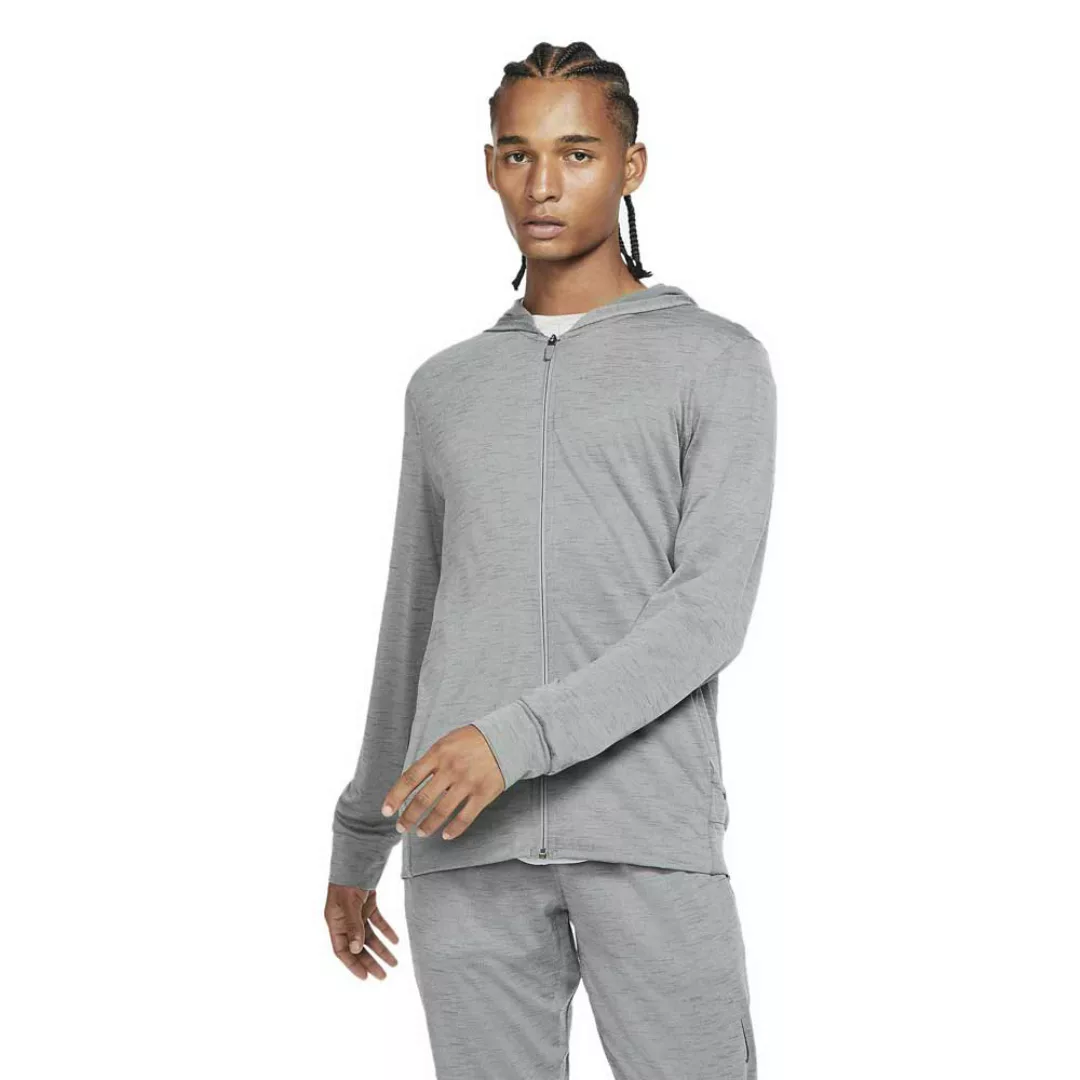 Nike Yoga Dri-fit Sweatshirt Mit Reißverschluss 3XL Smoke Grey / Iron Grey günstig online kaufen