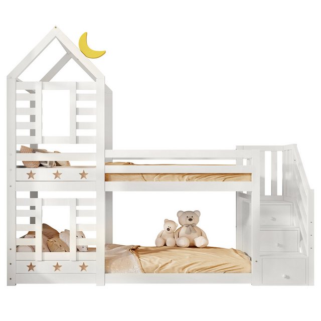 Gotagee Etagenbett Baumhaus Multifunktionsbett Lagerbett Kinderbett Doppelb günstig online kaufen