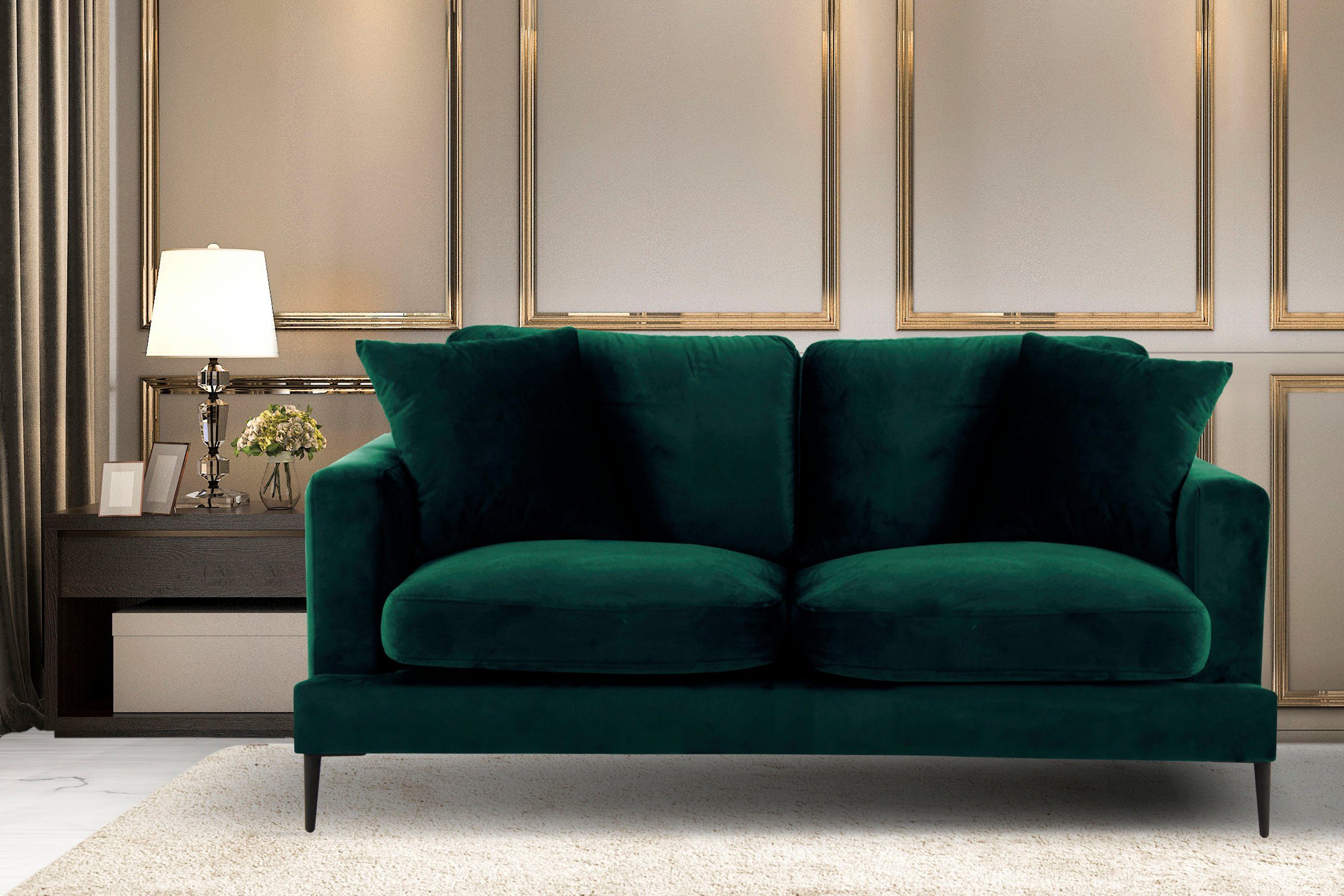 Leonique 2-Sitzer "Cozy elegantes Designsofa, Maße B/T/H: 151/97/80 cm", mi günstig online kaufen