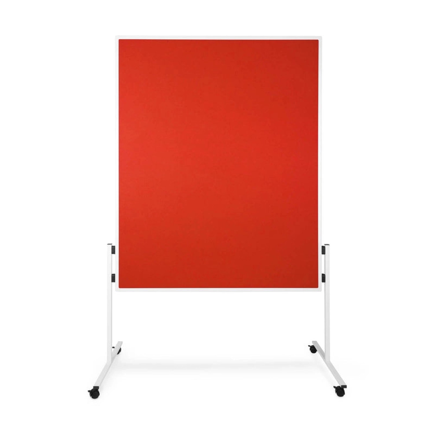 KARAT Filz Moderationstafel Einteilig und Flexibel mit Rollen Rot 150 x 200 günstig online kaufen