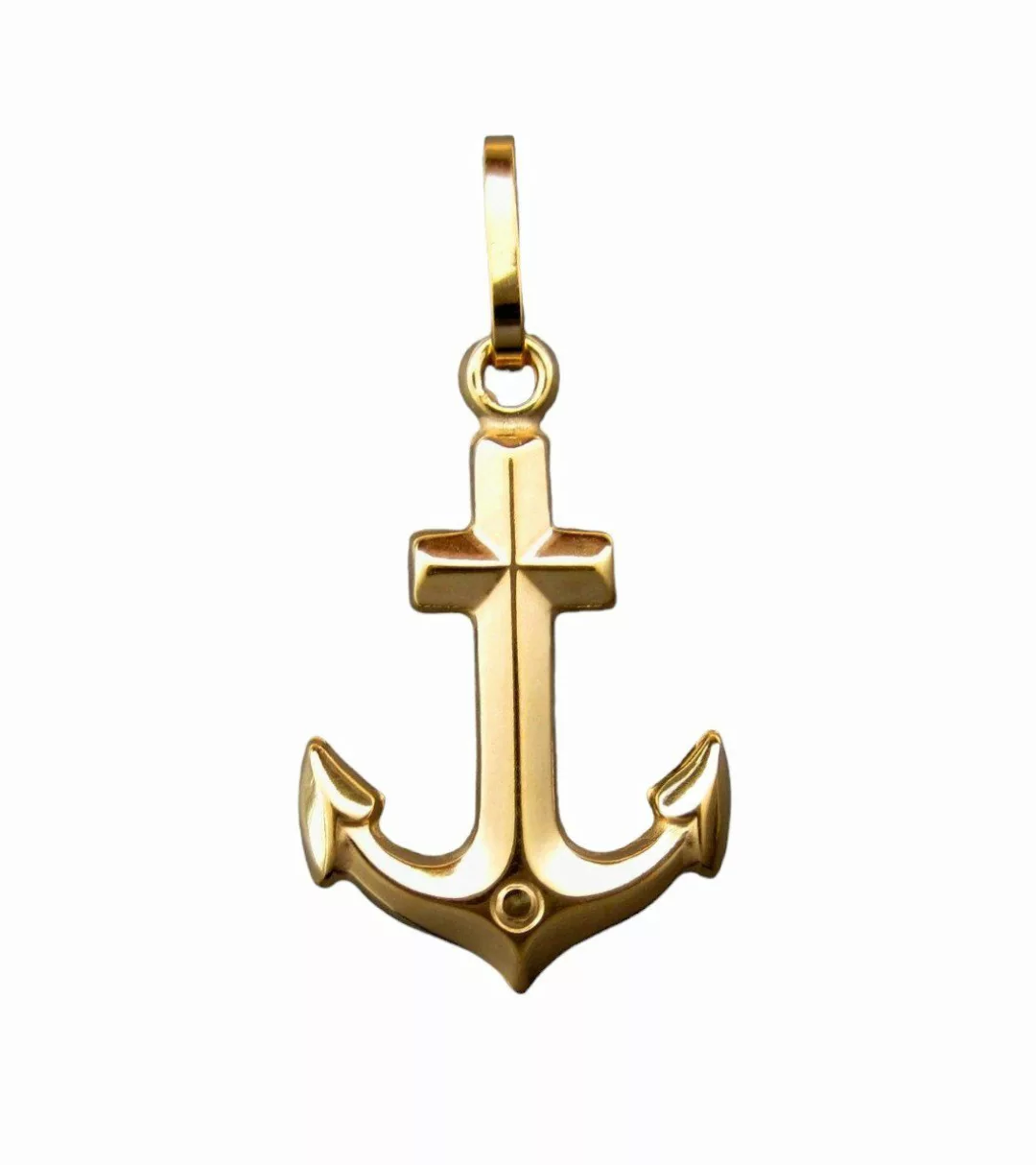NICEANDnoble Kettenanhänger 585er Gelbgold Kettenanhänger Anker, günstig online kaufen