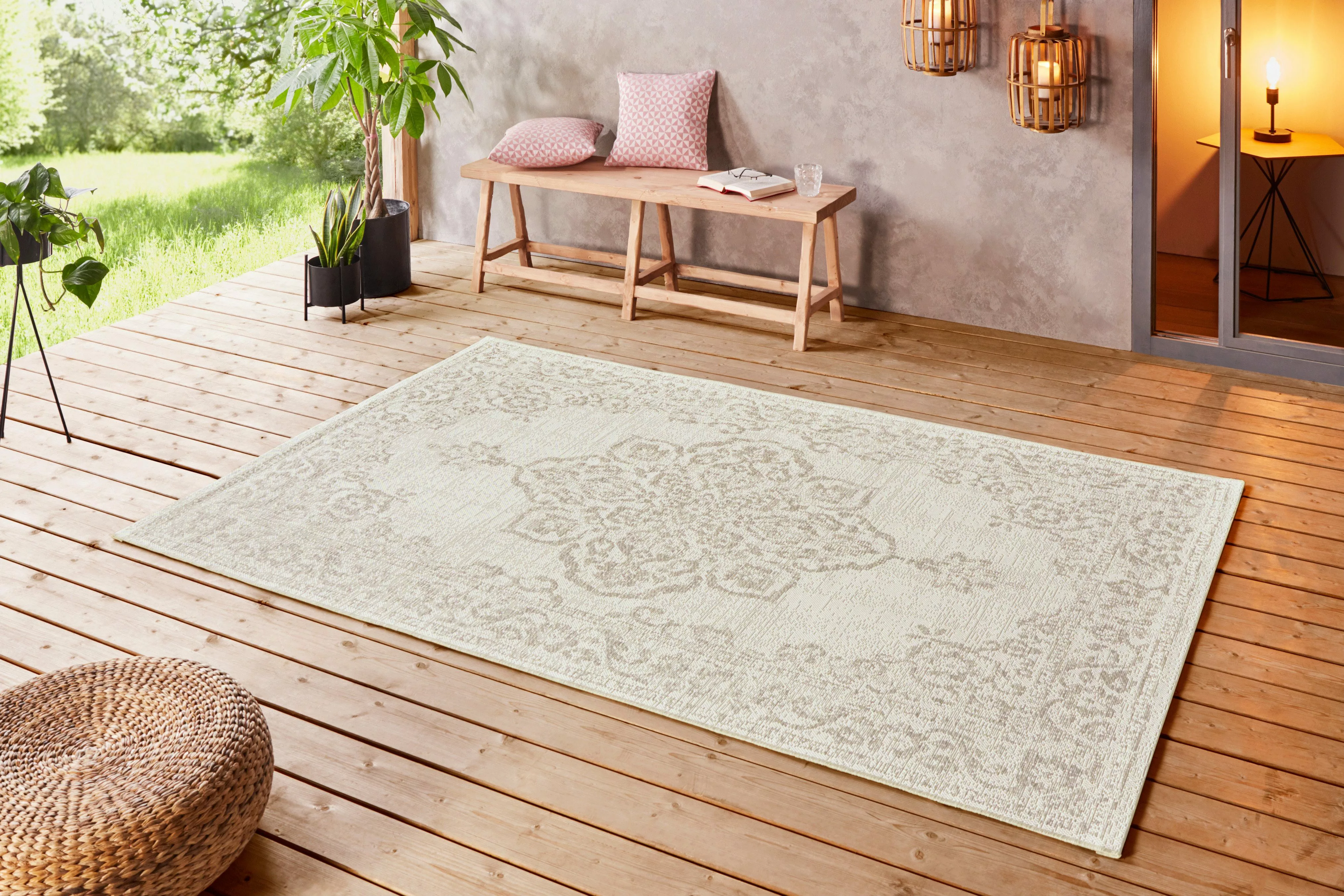 HANSE Home Teppich »Tilos«, rechteckig, 8 mm Höhe, In- & Outdoor, Kurzflor, günstig online kaufen