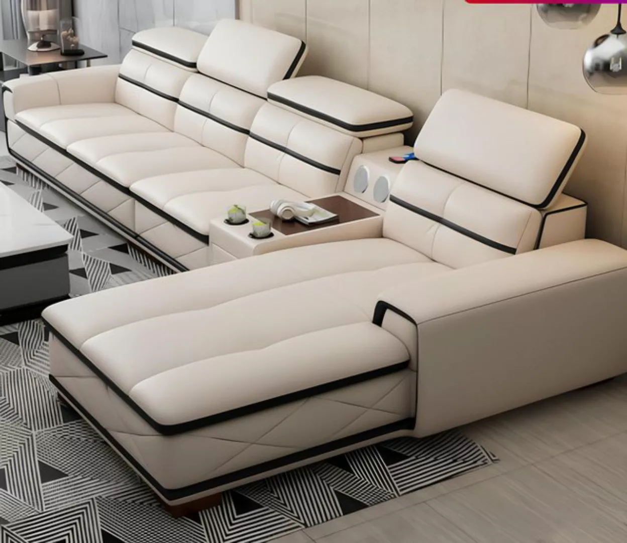 Xlmoebel Ecksofa Neues modernes Luxus-Ecksofa in L-Form für die Wohnlandsch günstig online kaufen