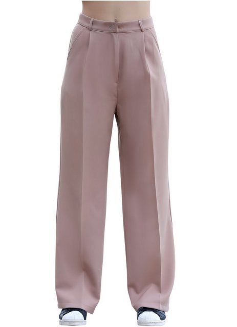 fashionshowcase Marlene-Hose Damen Palazzo Hose hoher Bund weite Beine 34-4 günstig online kaufen