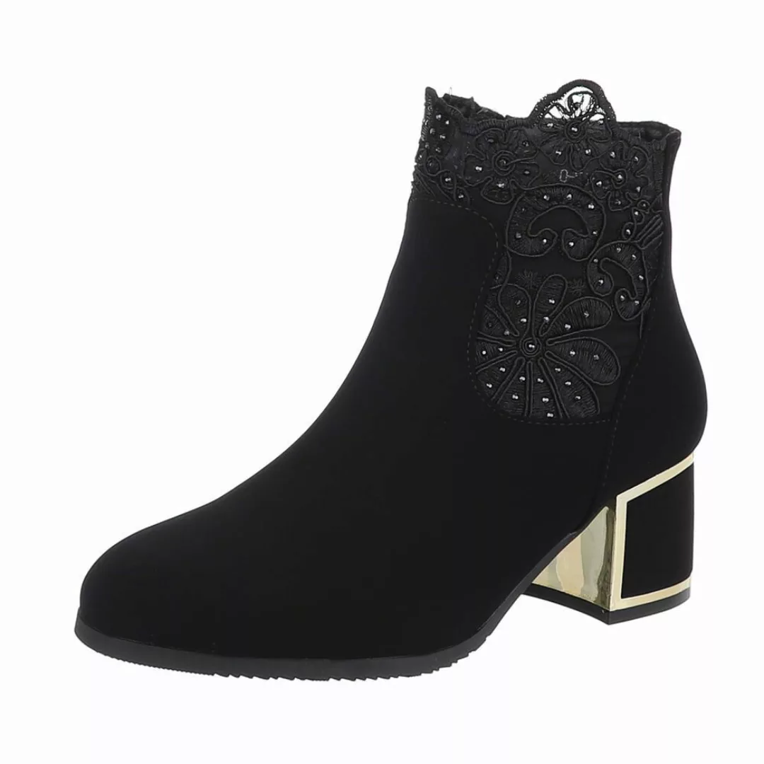 Ital-Design Damen Elegant Stiefelette (87108919) Blockabsatz günstig online kaufen