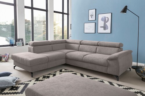 COTTA Polstergarnitur "Komaris L-Form", (Set), Set bestehend aus: Ecksofa m günstig online kaufen