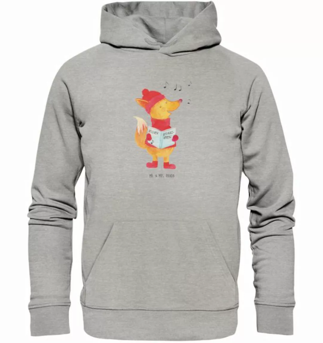 Mr. & Mrs. Panda Hoodie Größe XS Fuchs Sänger - Heather Grey - Geschenk, Ob günstig online kaufen