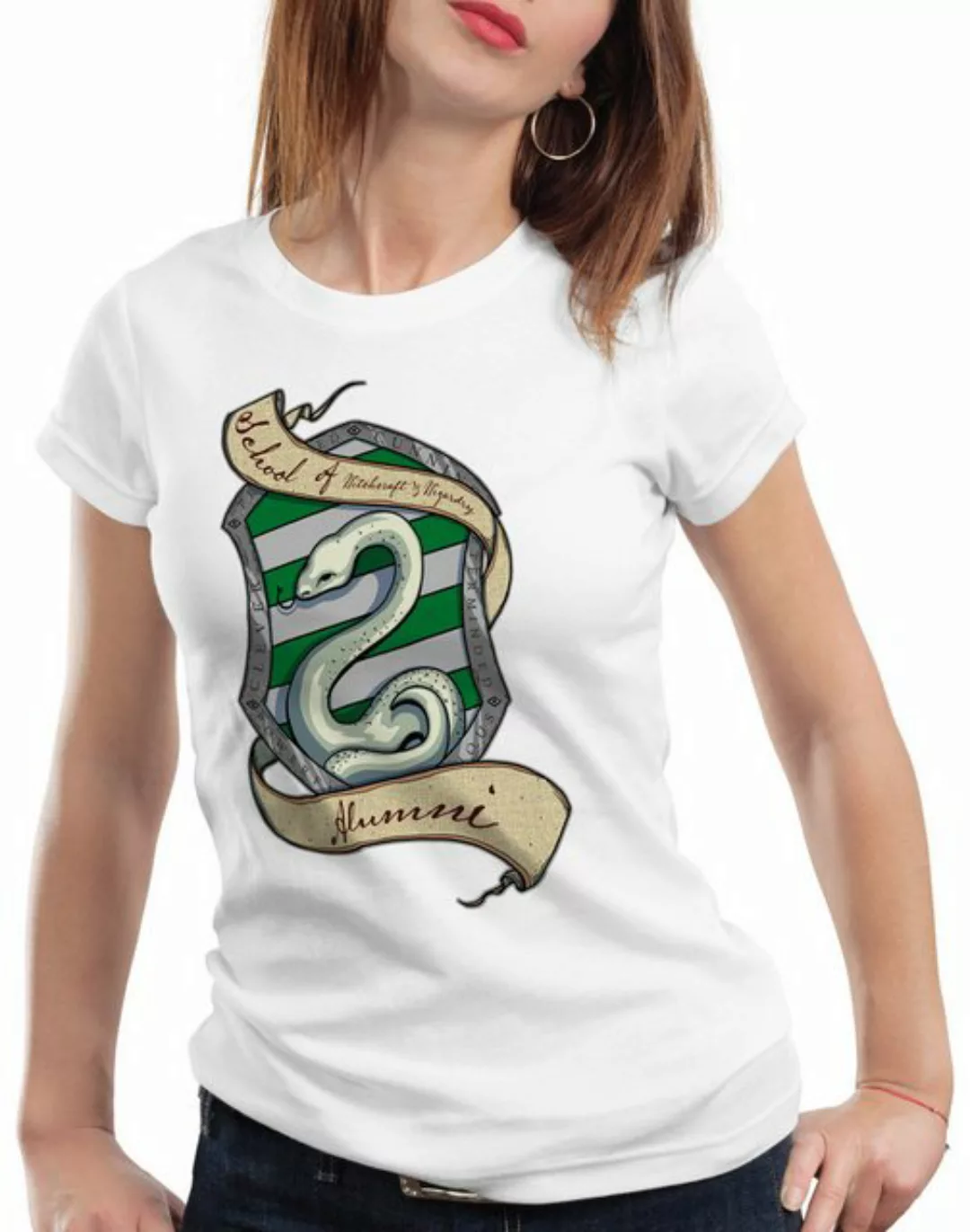 style3 T-Shirt Haus Schlange Hut harry schule zauberei wasser potter hogwar günstig online kaufen