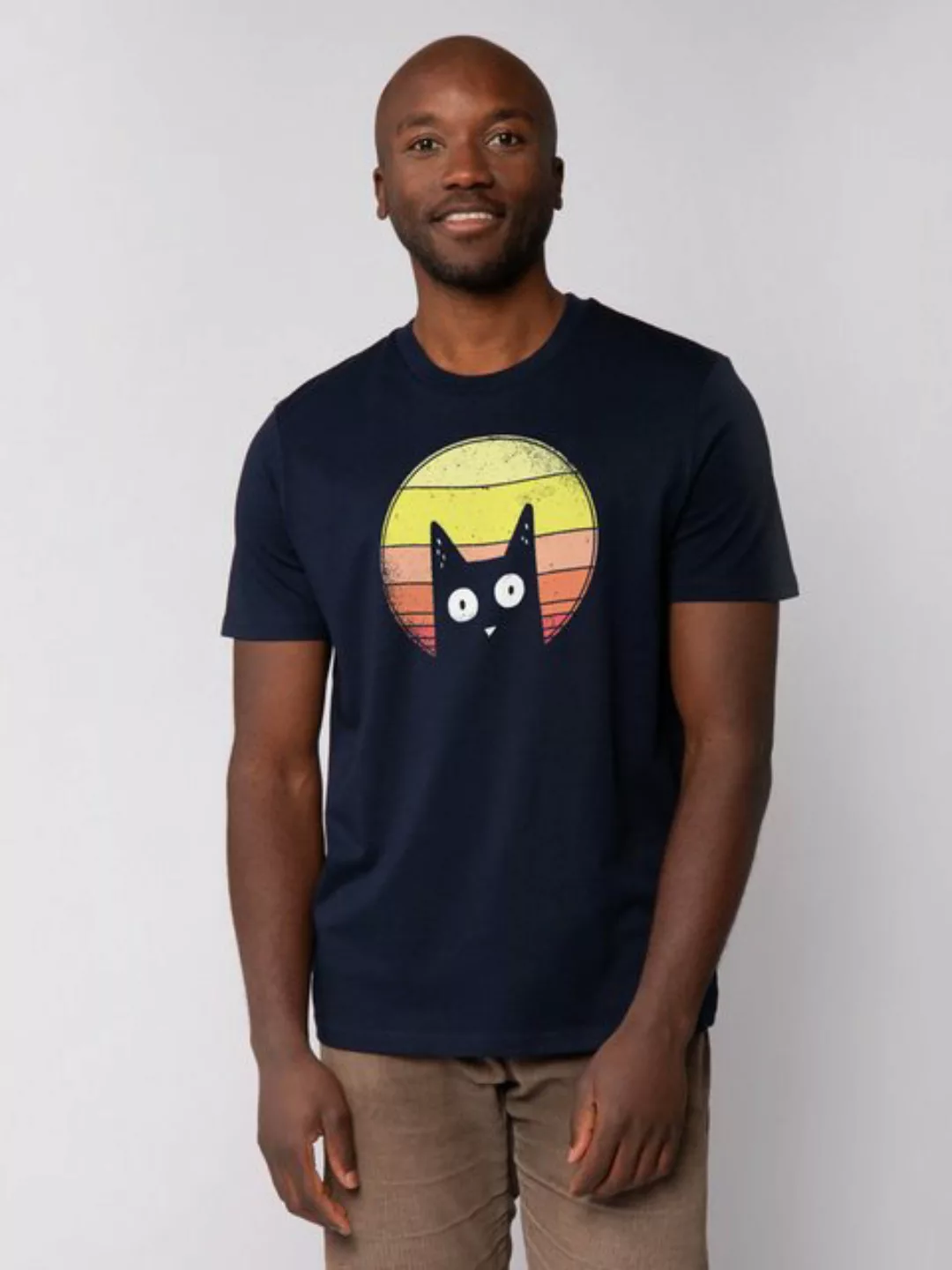 wat? Apparel Print-Shirt Sunset Cat (1-tlg) günstig online kaufen