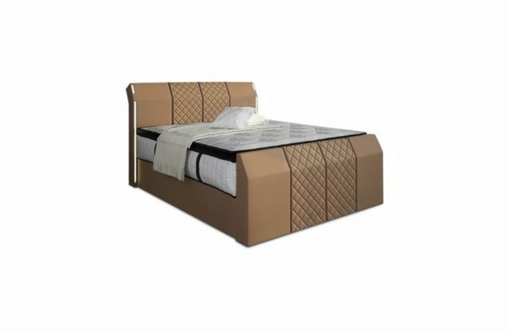 Sofa Dreams Boxspringbett Boxspringbett Leder Hotelbett Komplettbett Modern günstig online kaufen